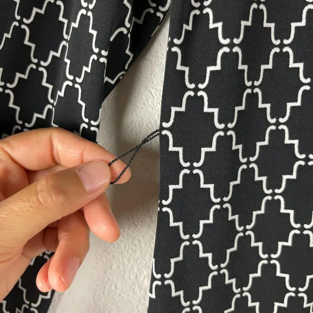 Brooks Brothers 346 Geometric Dress Womens Medium‎ Sheath Allover Print Classic
